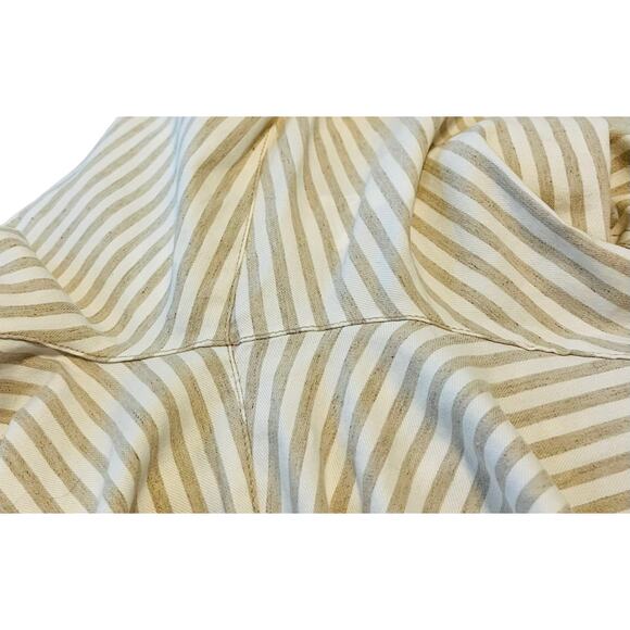 DREAMSTAR STRAIGHT LEG HI-RISE PANTS, WOMENS, 14 (34” WAIST) TAN & WHITE STRIPES - Picture 8 of 10